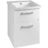 Aqualine Vega badkamermeubel met keramische wastafel 55x78cm wit