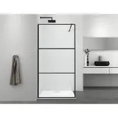 Badstuber Femm douchewand 115x195cm zwart