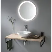 Aqualine Vega wastafelplank 97.5x45cm eiken