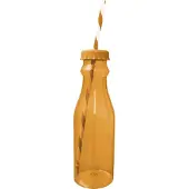 Zak!Designs Soda - Waterfles met Rietje 70 cl - Oranje