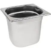 Vogue Gastronormbak Vogue, RVS, GN 1/6, 150mm diep