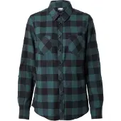 Urban Classics Blouse cyaan blauw / zwart