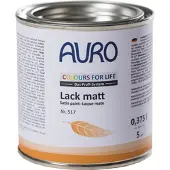 Auro Houtverf - Aflak - Zijdemat - Wit - (Nr 517) - 0,375L