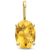 SPARKLE14 Hanger Citrien 7 mm - Goud