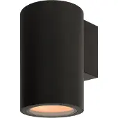 Lucide VOLANTIS - Wandspot / Wandlamp Binnen/Buiten - 1xE27 - IP54 - Zwart