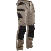Jobman 2322 Craftsman Broek Khaki/Zwart - Maat C54