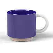 LUND Koffie Mok London Skittle Stapelbaar Indigo & White