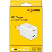 DeLOCK USB-oplader met USB Type-C PD 3.0 en USB Type-A, 48W