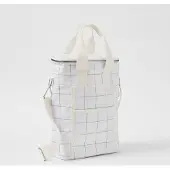 Sunnylife Koeltas Canvas Check Coconut 8,5 L