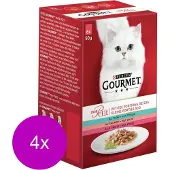 Gourmet 4x Mon Petit - Vis - Kattenvoer - 6x50g