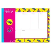 Mustard Power Up Weekplanner Set of 52 Pieces