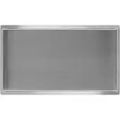 Mueller Round inbouwnis 30x60x10cm RVS