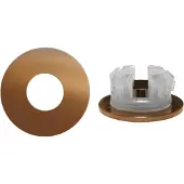 Brauer Copper Edition overloopring voor wastafels 35mm geborsteld koper PVD