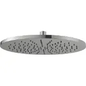 Regn Hoofddouche Rond 30cm - Geborsteld Nikkel PVD - Messing - Kranen, Douchekranen, Hoofddouches - 8720297692017 - Kranen, Douchekranen, Hoofddouches