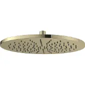 Regn Hoofddouche Rond 30cm - Geborsteld Goud PVD - Messing - Kranen, Douchekranen, Hoofddouches - 8720297692024 - Kranen, Douchekranen, Hoofddouches