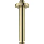 Regn Plafondarm Inkortbaar 7,5-16cm Geborsteld Goud PVD - Messing - Kranen, Douchekranen, Hoofddouche Houders - 8720297691966 - Kranen, Douchekranen, Hoofddouche houders