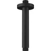 Regn Plafondarm Inkortbaar 7,5-16cm Mat Zwart - Messing - Kranen, Douchekranen, Hoofddouche Houders - 8720297691935 - Kranen, Douchekranen, Hoofddouche houders