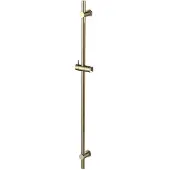 Regn Glijstang Met Aansluitbocht - Geborsteld Goud PVD - Messing - Kranen, Douchekranen, Douchestangen - 8720297692857 - Kranen, Douchekranen, Douchestangen