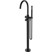 Regn Vrijstaande Badkraan - Gun Metal Black PVD - Messing - Kranen, Badkranen, Vrijstaande Badkranen - 8720297691713