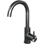 Brauer Gunmetal Edition ColdStart wastafelkraan met draaibare ronde uitloop model B gunmetal geborsteld PVD