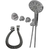 Brauer Chrome Carving inbouw badkraan met badvulcombinatie en 3 standen handdouche chroom