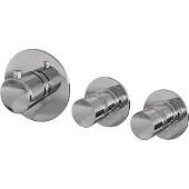 Brauer Inbouwthermostaat Chrome Edition en 2 Stopkranen Met in- en Afbouwdelen Chroom
