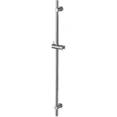 Regn Glijstang Met Aansluitbocht - Geborsteld Nikkel PVD - Messing - Kranen, Douchekranen, Douchestangen - 8720297692833 - Kranen, Douchekranen, Douchestangen