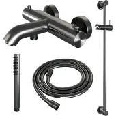 Brauer Gunmetal Edition thermostatische badkraan gunmetal geborsteld PVD set 1