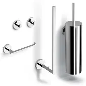 Clou Accesoireset Toilet Flat Chroom