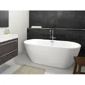 Riho Inspire Vrijstaand Bad 160x75cm - Acryl - Velvet Wit - Fall - 8714148607992 - Baden - Vrijstaande Baden