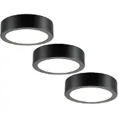 Sylvania - Keukenspot LED - Set Van 3 - 270 Lm - IP20 - Zwart 3 X 270 Lumen - Zwart - Armaturen