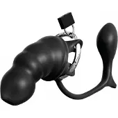 Anal Fantasy Elite - anaal plug en peniskooi (zwart)
