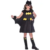 Amscan Batman classic jurkje | licentie verkleedkleding (zwart en geel, 3-4 jaar)