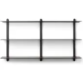 Gejst Nivo Wandplank Large D Zwart / Zwart - Wandplanken As Black - 20132