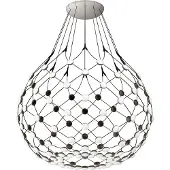 Luce Plan Mesh Phase Cut Suspension Ø100 Cm / 1m - Kroonluchters Staal Black - 1D86KT101001