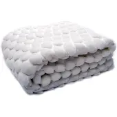 Ceannis Egg Plaid 130x170 Cm Wit - Plaids & dekens Acrylic (Textile) White - 11901