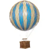 Authentic Models Floating The Skies Luchtballon 13x8.5 Cm Blauw - Decoratieve accessoires Papier Blue - AP160D