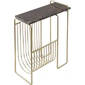 AYTM tijdschriftenrek Sino, bijzettafel, goudkleurig Sino, messing / goud, metaal, Design