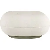 Gubi Pacha Outdoor Voetenbank Limonta Lorkey 40 Mosgroene Voet - Voetenbanken en poefs Textiel White - 10106303