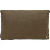 Ferm Living Clean Cushion Hot Madison Smoked Chocolate - Decoratieve kussens & hoezen Katoen Natural - 1104265960