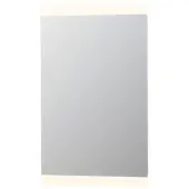 Ink SP4 spiegel op alu kader met LED verlichting onder/boven en sensor schakelaar 80x60x4cm Alu