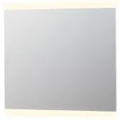 Ink SP4 spiegel op alu kader met LED verlichting onder/boven en sensor schakelaar 80x100x4cm Alu