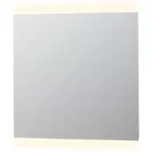 Ink SP4 spiegel op alu kader met LED verlichting onder/boven en sensor schakelaar 80x90x4cm Alu