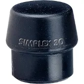 HALDER Schlageinsatz für SIMPLEX -Schonhammer,d.30,Gummikompos.