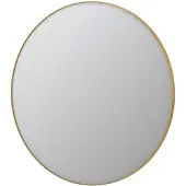 Ink SP15 Spiegel Rond In Kader 120cm - Geborsteld Mat Goud - Aluminium, Glas - Rond - Spiegels, Badkamerspiegels - 8718835075217