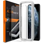 Spigen GLAStR EZ Fit Screenprotector 2 Pack + Applicator voor de Apple iPhone 11