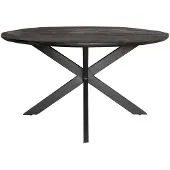 Starfurn Eettafel New York | 150 cm | Rond (Zwart, 150x150x76cm)