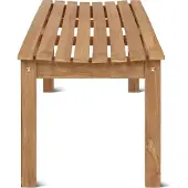 Teakea - Slater Teak Tennisbank 180x46x45 cm - Massief Teakhout - Robuuste Buitenbank voor Tuin of Club