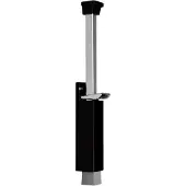 Dx Deurvastzetter luxe voetstift uitslag 120mm - zwart
