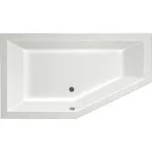 Xenz Society 160 hoekbad 160x90 cm links mat wit